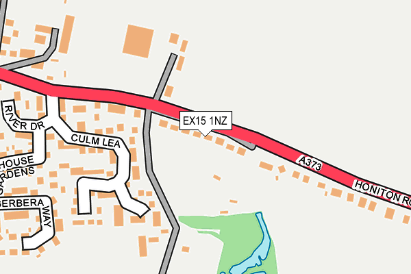 EX15 1NZ map - OS OpenMap – Local (Ordnance Survey)