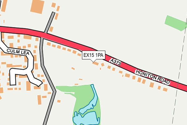 EX15 1PA map - OS OpenMap – Local (Ordnance Survey)