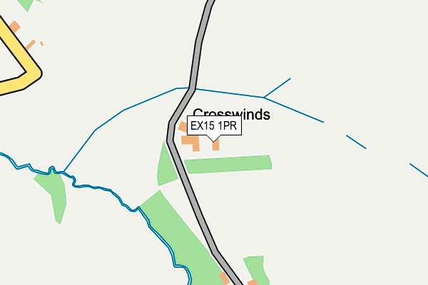 EX15 1PR map - OS OpenMap – Local (Ordnance Survey)