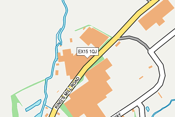 EX15 1QJ map - OS OpenMap – Local (Ordnance Survey)