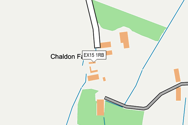 EX15 1RB map - OS OpenMap – Local (Ordnance Survey)