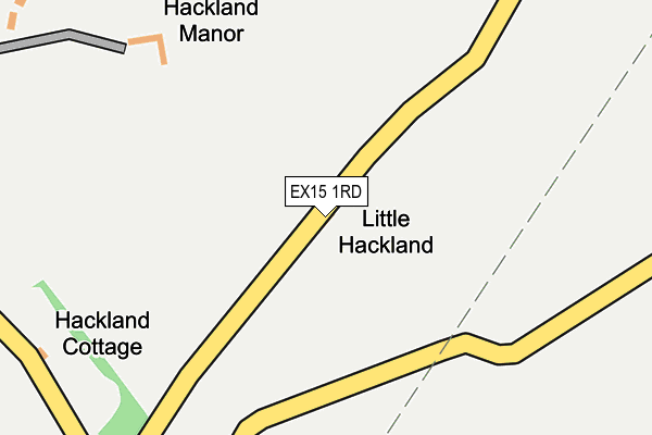 EX15 1RD map - OS OpenMap – Local (Ordnance Survey)