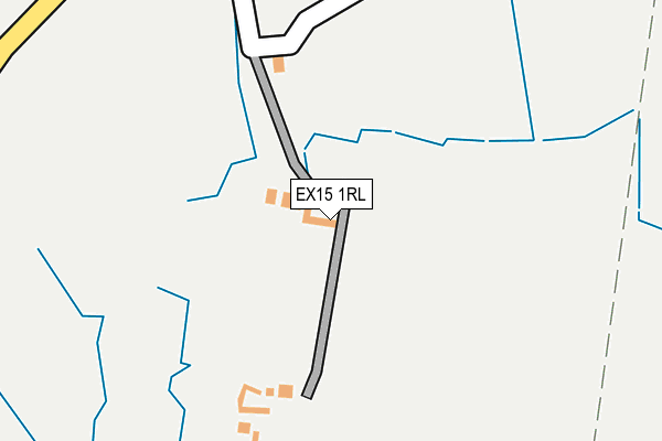 EX15 1RL map - OS OpenMap – Local (Ordnance Survey)
