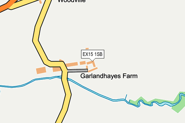 EX15 1SB map - OS OpenMap – Local (Ordnance Survey)