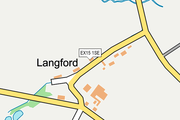 EX15 1SE map - OS OpenMap – Local (Ordnance Survey)
