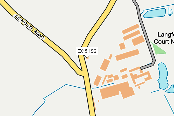 EX15 1SG map - OS OpenMap – Local (Ordnance Survey)