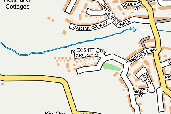 EX15 1TT map - OS OpenMap – Local (Ordnance Survey)