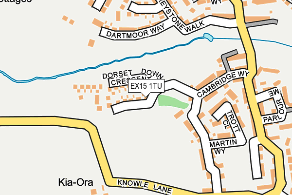 EX15 1TU map - OS OpenMap – Local (Ordnance Survey)