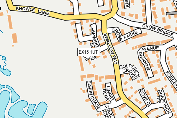 EX15 1UT map - OS OpenMap – Local (Ordnance Survey)