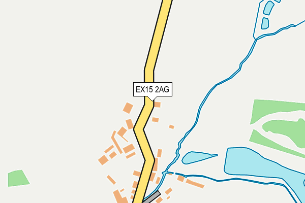 EX15 2AG map - OS OpenMap – Local (Ordnance Survey)