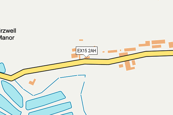 EX15 2AH map - OS OpenMap – Local (Ordnance Survey)