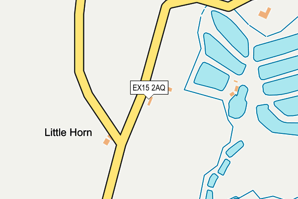 EX15 2AQ map - OS OpenMap – Local (Ordnance Survey)