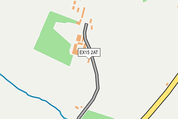 EX15 2AT map - OS OpenMap – Local (Ordnance Survey)