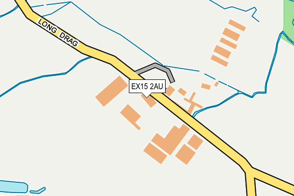 EX15 2AU map - OS OpenMap – Local (Ordnance Survey)