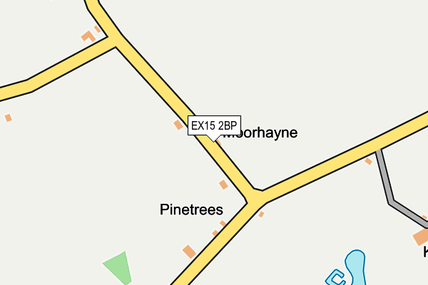 EX15 2BP map - OS OpenMap – Local (Ordnance Survey)