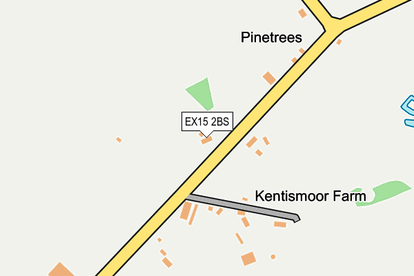 EX15 2BS map - OS OpenMap – Local (Ordnance Survey)
