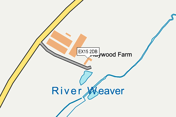 EX15 2DB map - OS OpenMap – Local (Ordnance Survey)