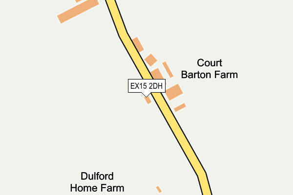 EX15 2DH map - OS OpenMap – Local (Ordnance Survey)