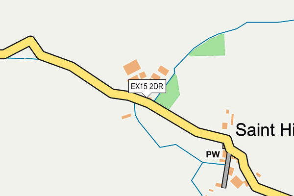 EX15 2DR map - OS OpenMap – Local (Ordnance Survey)