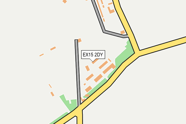 EX15 2DY map - OS OpenMap – Local (Ordnance Survey)