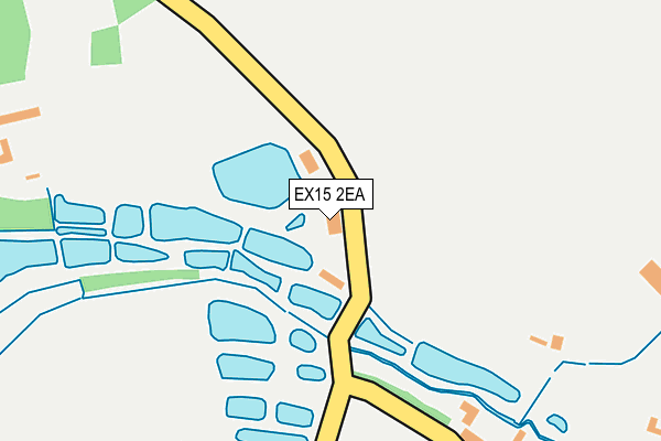 EX15 2EA map - OS OpenMap – Local (Ordnance Survey)