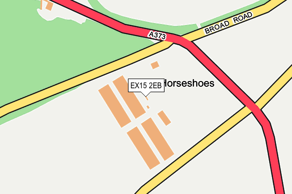 EX15 2EB map - OS OpenMap – Local (Ordnance Survey)