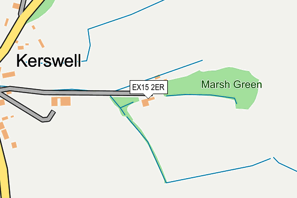 EX15 2ER map - OS OpenMap – Local (Ordnance Survey)