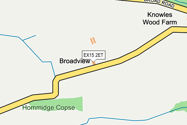 EX15 2ET map - OS OpenMap – Local (Ordnance Survey)