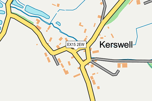 EX15 2EW map - OS OpenMap – Local (Ordnance Survey)