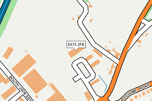 EX15 2FB map - OS OpenMap – Local (Ordnance Survey)