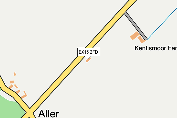 EX15 2FD map - OS OpenMap – Local (Ordnance Survey)