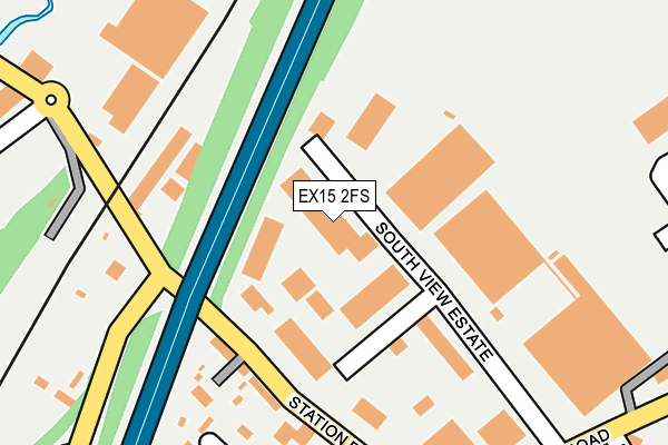 EX15 2FS map - OS OpenMap – Local (Ordnance Survey)