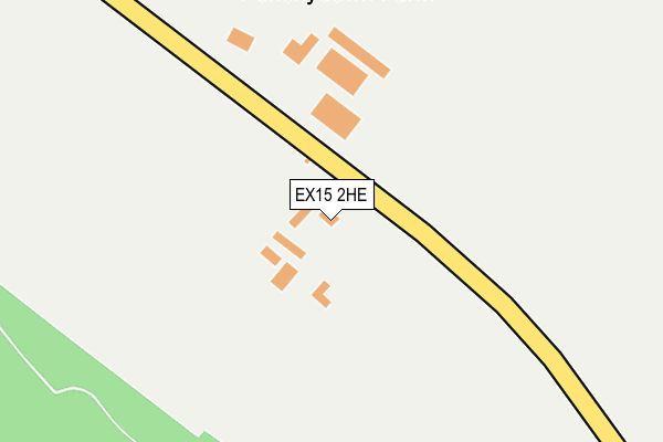 EX15 2HE map - OS OpenMap – Local (Ordnance Survey)