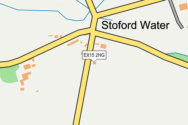 EX15 2HG map - OS OpenMap – Local (Ordnance Survey)