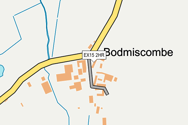 EX15 2HR map - OS OpenMap – Local (Ordnance Survey)