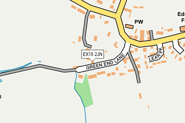 EX15 2JN map - OS OpenMap – Local (Ordnance Survey)