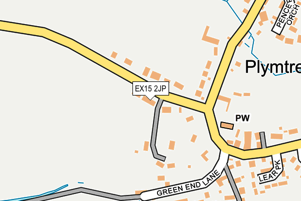 EX15 2JP map - OS OpenMap – Local (Ordnance Survey)