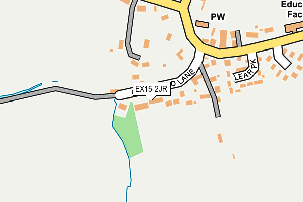 EX15 2JR map - OS OpenMap – Local (Ordnance Survey)