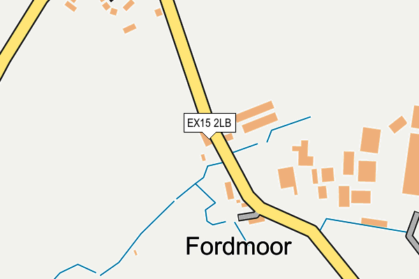 EX15 2LB map - OS OpenMap – Local (Ordnance Survey)