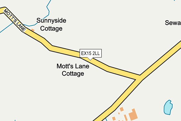 EX15 2LL map - OS OpenMap – Local (Ordnance Survey)