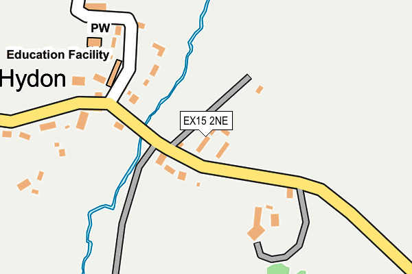 EX15 2NE map - OS OpenMap – Local (Ordnance Survey)