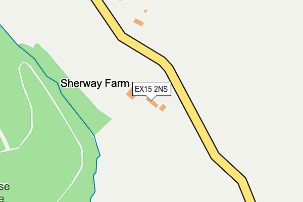 EX15 2NS map - OS OpenMap – Local (Ordnance Survey)