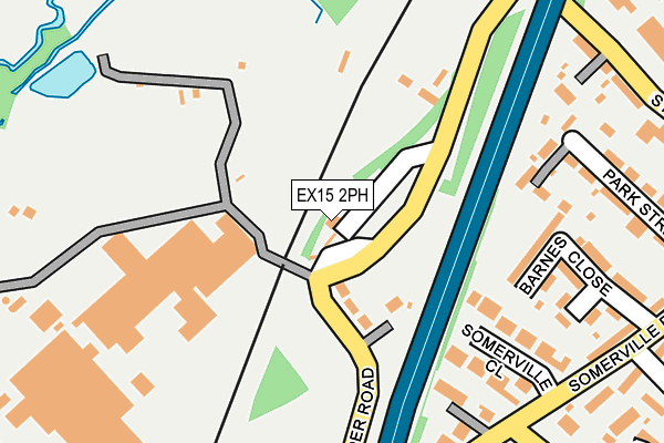 EX15 2PH map - OS OpenMap – Local (Ordnance Survey)
