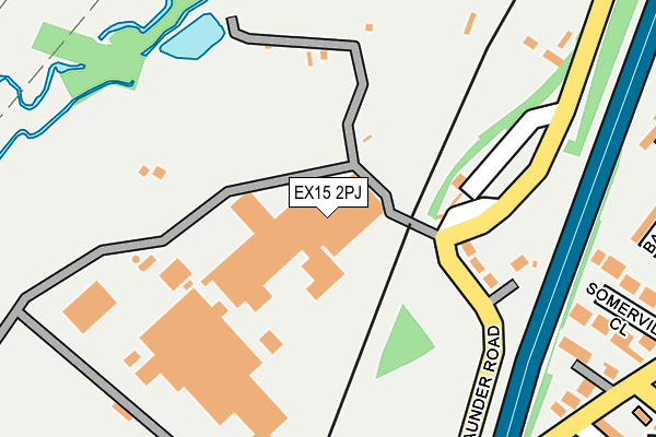 EX15 2PJ map - OS OpenMap – Local (Ordnance Survey)