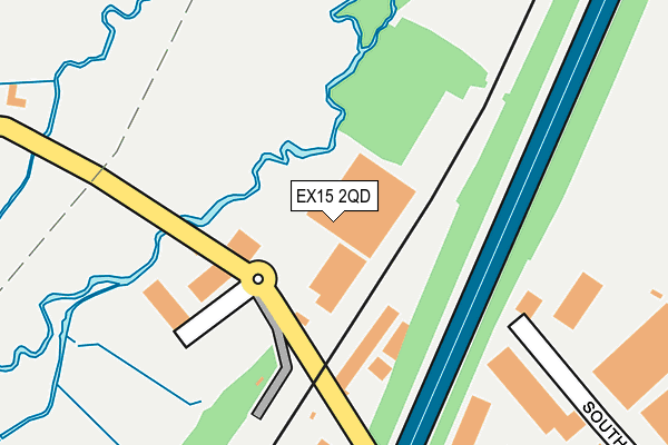 EX15 2QD map - OS OpenMap – Local (Ordnance Survey)