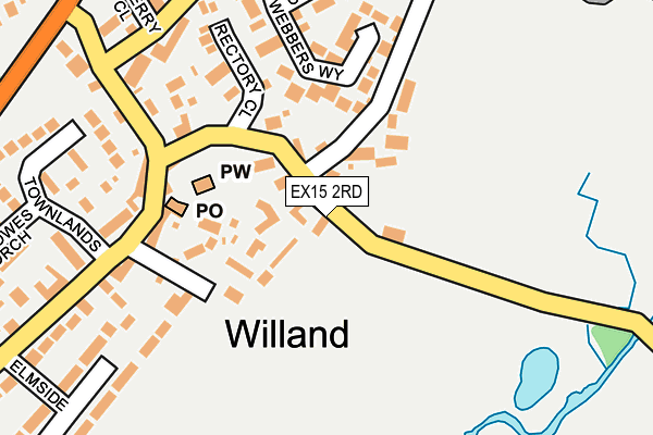 EX15 2RD map - OS OpenMap – Local (Ordnance Survey)