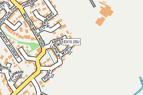 EX15 2SU map - OS OpenMap – Local (Ordnance Survey)