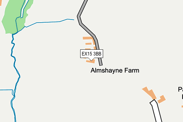 EX15 3BB map - OS OpenMap – Local (Ordnance Survey)