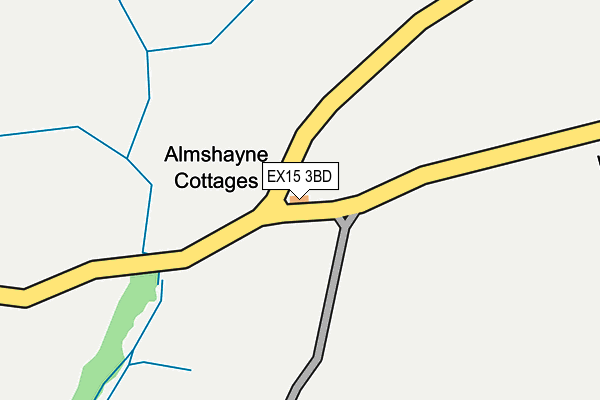 EX15 3BD map - OS OpenMap – Local (Ordnance Survey)