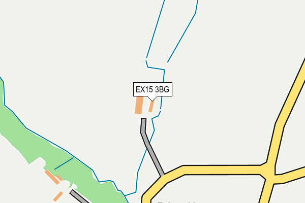 EX15 3BG map - OS OpenMap – Local (Ordnance Survey)